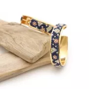 35mm Wide hoop earrings to decorate - Silver Tone x2