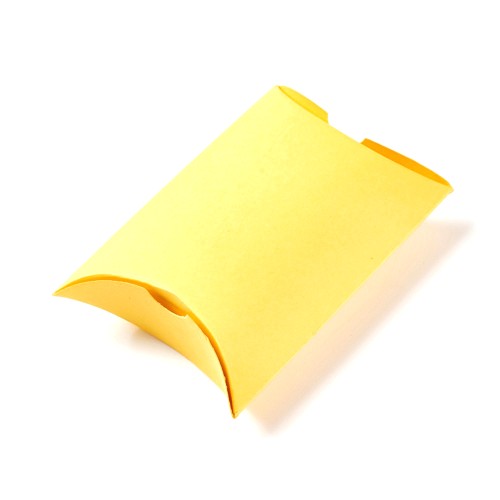 8.5x6x2cm Cardboard gift box - Yellow x1