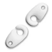 Handcuff clasp 12mm White x1