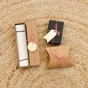 12.5x8.3x3cm Cardboard gift box - Silver x1