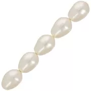 Poires nacrées PureCrystal 5821 11x8 mm Creamrose Pearl x5