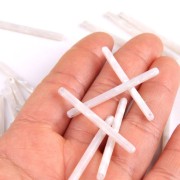 40x2.5mm Bar pendant - Tortoise shell - Pearl White x1