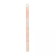 40x2.5mm Bar pendant - Tortoise shell - Pearl Pink x1