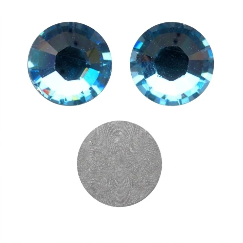 PureCrystal stick-on rhinestones 4mm Aquamarine x36