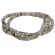 Heishi gemstone beads 4x2.5 mm - Labradorite tinted x40cm