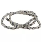 Heishi gemstone beads 4.5x2 mm - Dalmatian Jasper x38cm