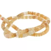 Heishi gemstone beads 4x2.5 mm - Topaz tinted Jade x39cm