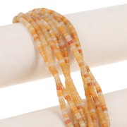 Heishi gemstone beads 4x2.5 mm - Topaz tinted Jade x39cm