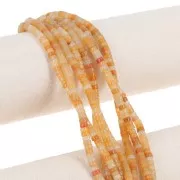 Heishi gemstone beads 4x2.5 mm - Topaz tinted Jade x39cm