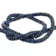 4x2mm Round dyed gemstone Heishi beads - Lapis Lazuli x41cm