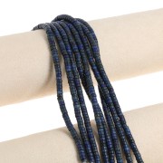 4x2mm Round dyed gemstone Heishi beads - Lapis Lazuli x41cm