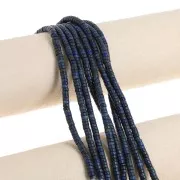 Heishi beads gemstones 4x2 mm - Lapis Lazuli tinted x41cm