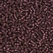 Miyuki Seed beads 11/0 13F - Silverlined Mat Dark Smoky Amethyst x8g