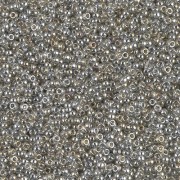 Miyuki Seed Beads 15/0 1881 - Transparent Silver Gray Gold Luster x8g