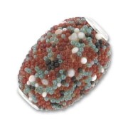 Olive inclusions 20x15mm Multicolored x1|raw }}