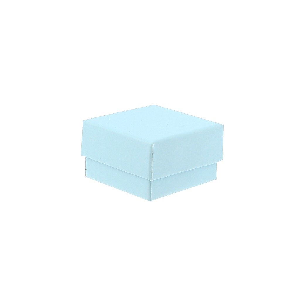 5x5x3cm Jewellery box for ring Light blue x1 Perles & Co