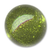Polaris round bead spangles 14mm Olivine x1|raw }}