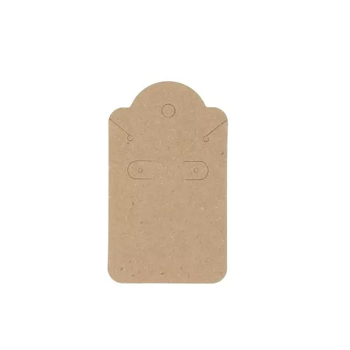 7.5x4.5cm Set of 30 jewellery holders - Kraft x1