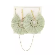 6x6 m Pack of 20 cardboard jewellery holders for earrings & necklaces - White x1