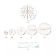 70 ImpressArt bracelets guides stickers x1