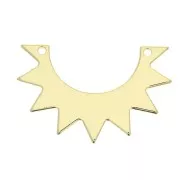 24x35mm Half Sun Spacer - Gold Plated 3 micron x1