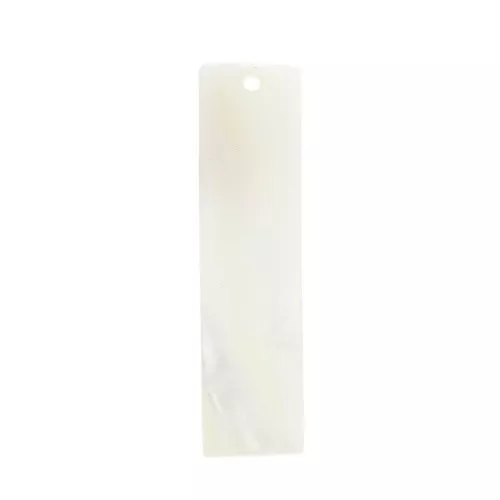 35.5x11mm Rectangular pendants - sequins - mother-of-pearl - Natural x10