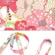 Bias ribbon Liberty Mauvey Rose x 1m