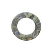 30mm Cellulose acetate round pendant - Multicolored Marbled x1|raw }}