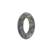 29x18mm Cellulose acetate oval pendant - Multicolored Marbled x1|raw }}