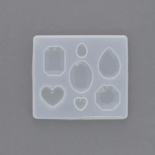Silicone mold for making resin pendants and charms x1
