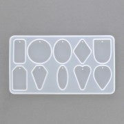 Silicone mold for geometric resin pendants x1