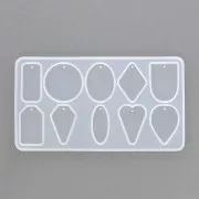 Silicone mold for geometric resin pendants x1