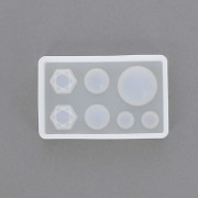 Silicone mold for flat resin cabochons x1