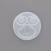 Silicone mold for resin - Shell pendants and cabochons x1