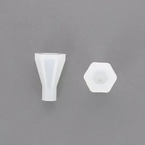 36x23 mm Silicone mold for resin - Hexagon facetted pendants x1