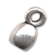 Cord end ferrules 3 mm - Antique fine silver plated x4|raw }}