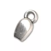 Terminators for 1.5 - 2 mm cords Antique Silver Plating x4