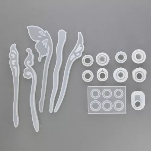 Silicone resin molds - Rings - Bookmarks - Set 2