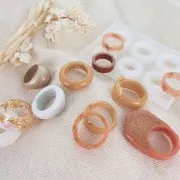 Silicone resin molds - Rings - Bookmarks - Set 2