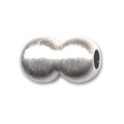 Ball magnetic clasp for 3mm cords Antique Silver Plating x1|raw }}