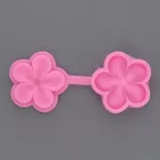 Plum blossom mold and cutter - for polymer clay and metal clay x1