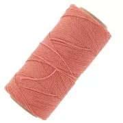 Linhasita waxed thread spool for micro macramé 1 mm - Coral (640) x168m
