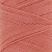 Linhasita waxed thread spool for micro macramé 1 mm - Coral (640) x168m