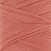 Linhasita waxed thread spool for micro macramé 1 mm - Coral (640) x168m