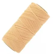 Linhasita waxed thread spool for micro macramé 1 mm - Peach (219) x168m
