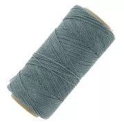 Linhasita waxed thread spool for micro macramé 1 mm - Grey blue (549) x168m