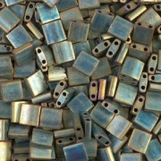 Miyuki Tila Beads 5x5x1.9 mm TL-2008 - Mat Metallic Patina Iris x10g