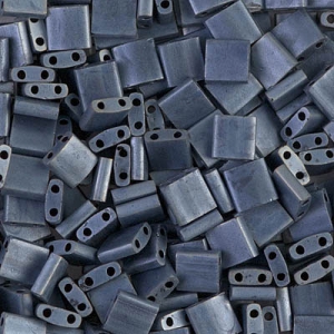 Miyuki Tila Beads 5x5x1.9 mm TL-2001 - Mat Gunmetal x10g