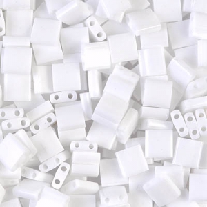 Miyuki Tila Beads 5x5x1.9 mm TL-0402 - White x10g