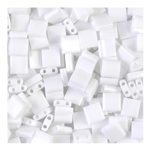 Miyuki Tila Beads 5x5x1.9 mm TL-0402 - White x10g